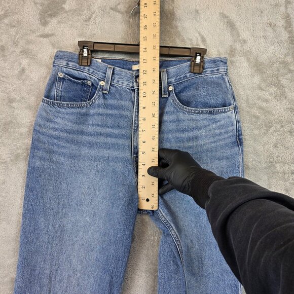 Levi's Premium 80s Mom Jeans Womens W30 L30 Light Wash High Rise Tapered Denim - Picture 3 of 13
